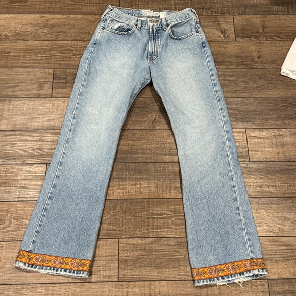 Abercrombie & Fitch Jeans Size 4 Bootcut Distressed Vintage 90s Made In USA
